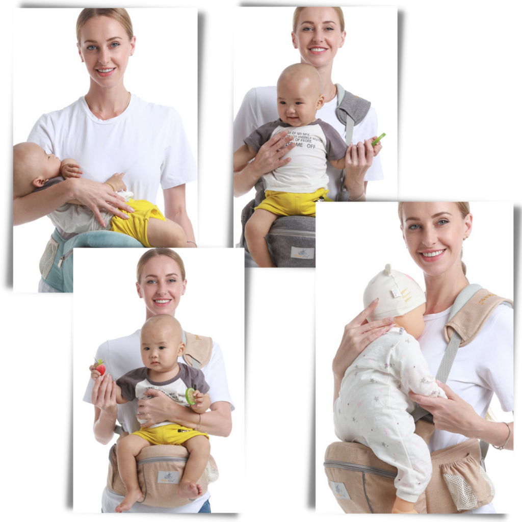 Siège porte-bébé à fixer sur les hanches - Une utilisation polyvalente - Ozerty
