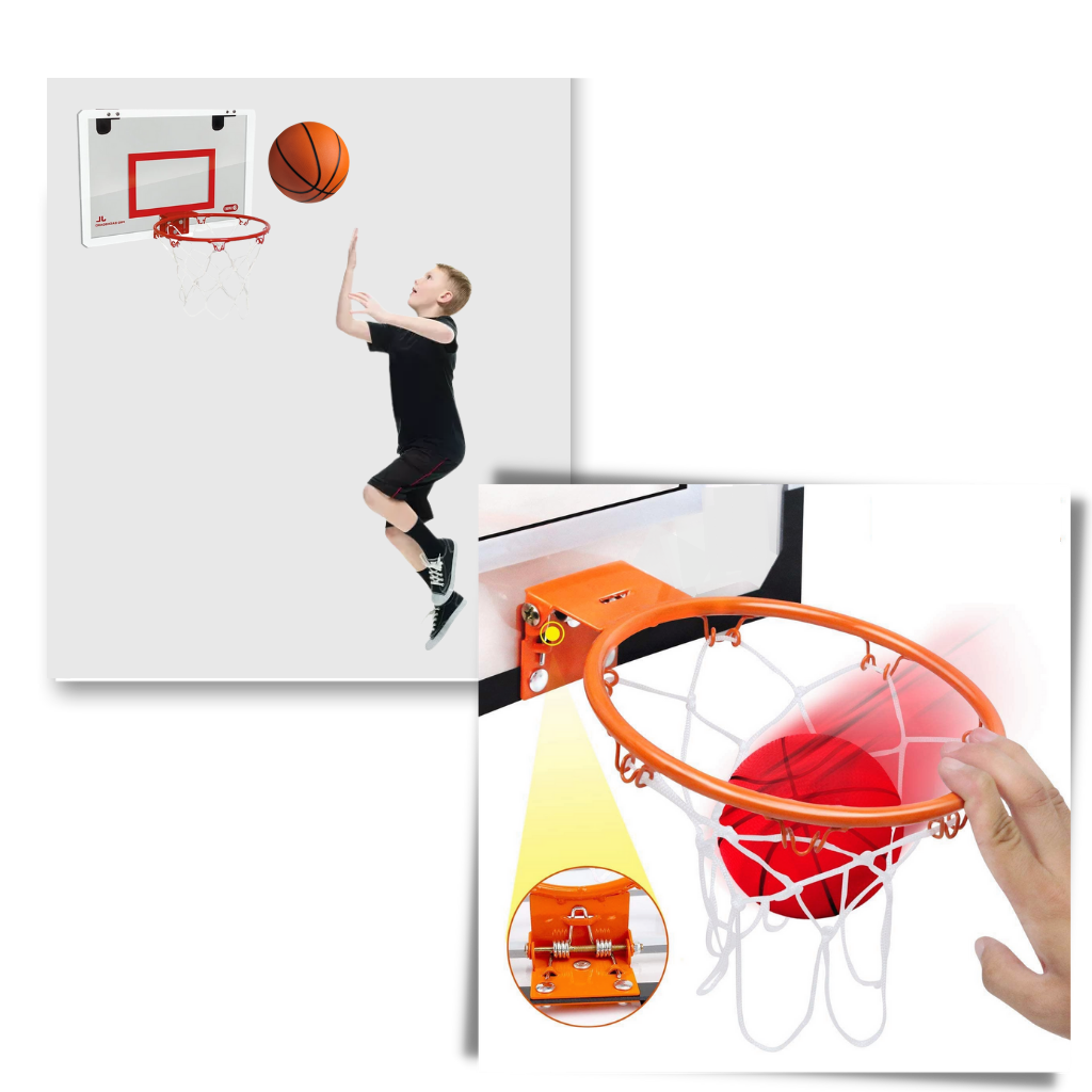 Ensemble de mini-panier de basket-ball - Conception durable - Ozerty