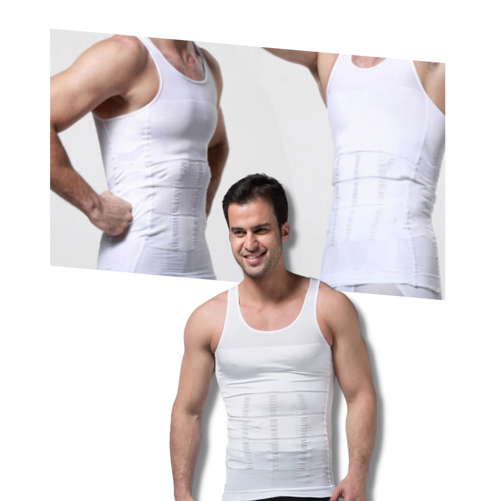 Slimming Body Shaper Undershirt  - Breathable & Comfortable  - 