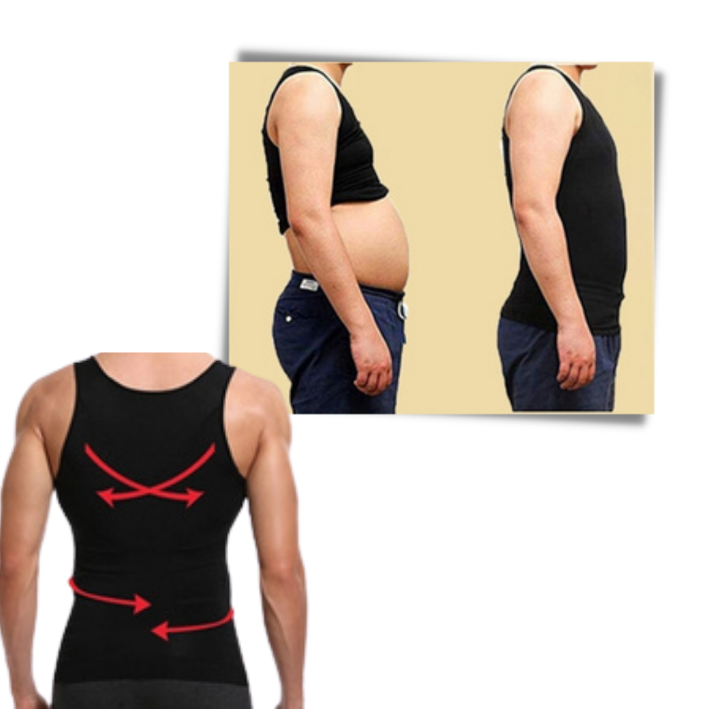 Slimming Body Shaper Undershirt  - Extra Features  - 