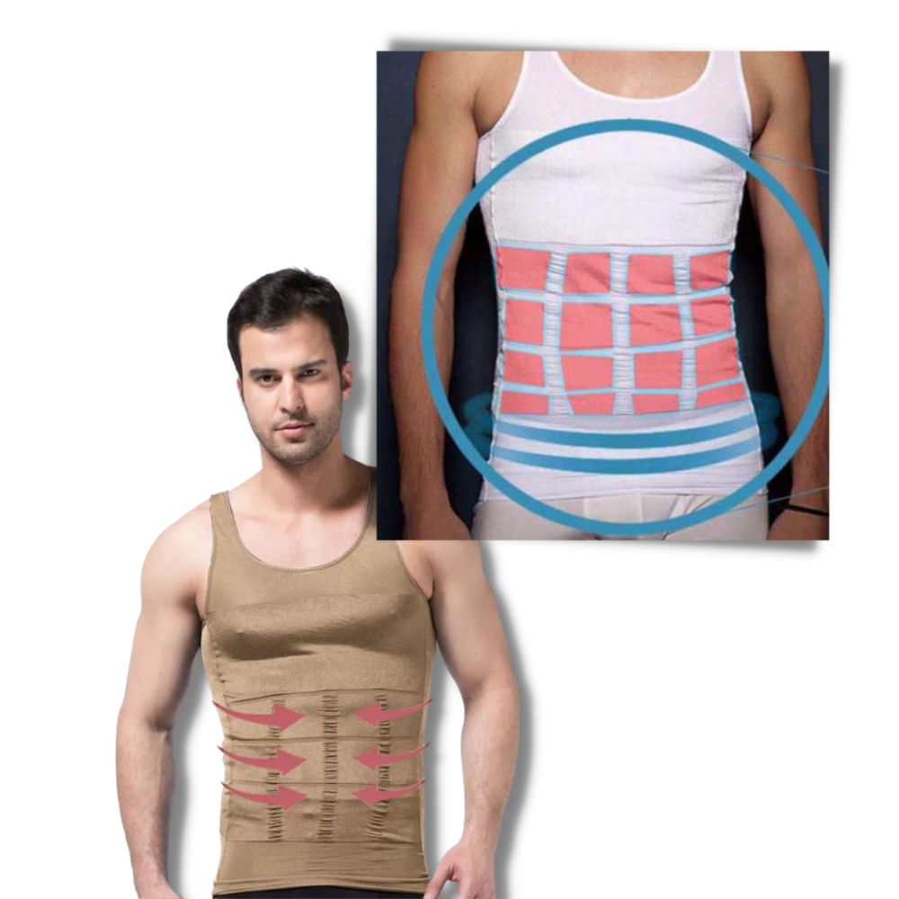 Slimming Body Shaper Undershirt  - Body Shaper - 