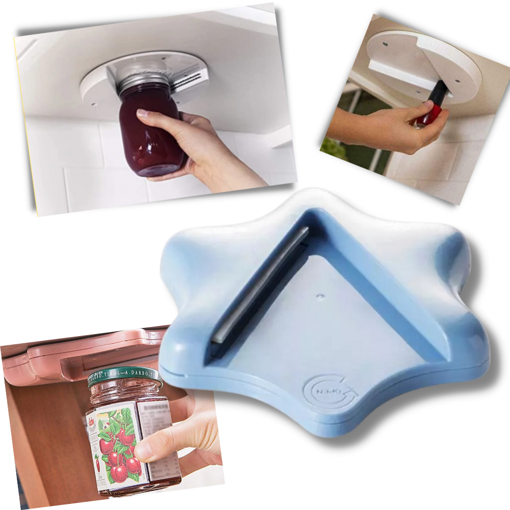 Under-cabinet lid opener │ Multifunctional Jar Opener