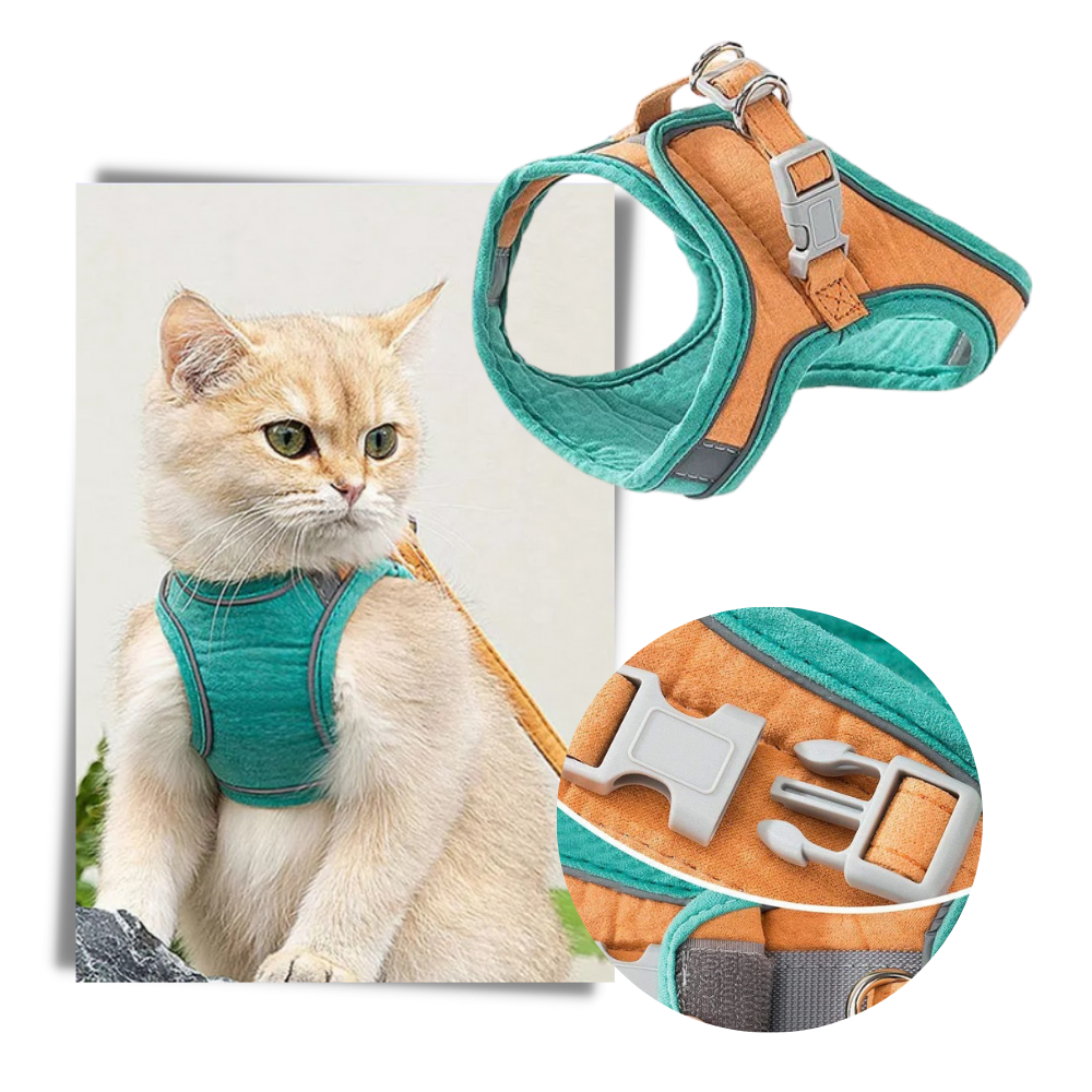 Pet harness and leash - Comfortable pet harness - Ozerty