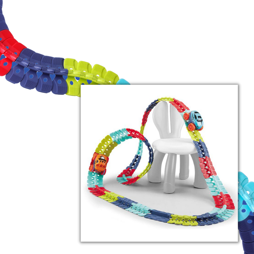 Juguete flexible de rieles para niños - Diseño flexible de rieles - Ozayti