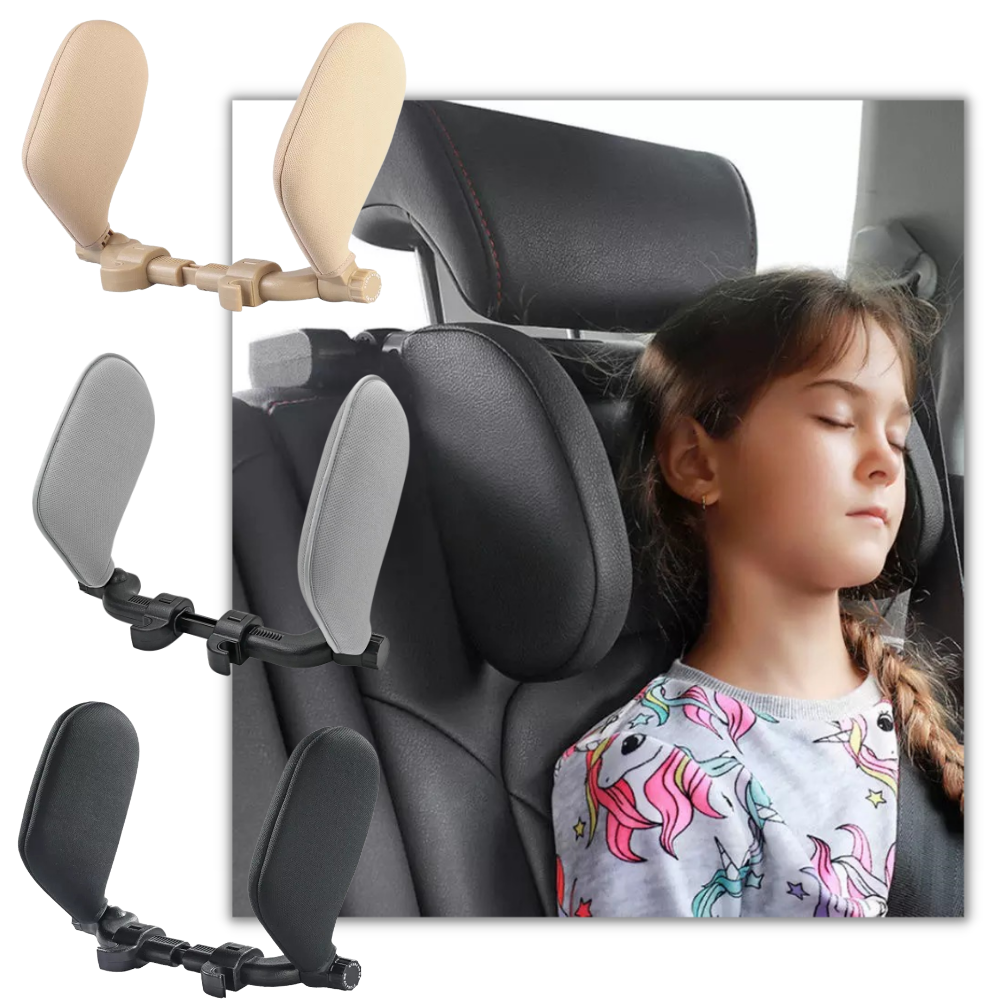 Car Head Support - Head and Neck Support - Adjustable Design - Good Sleep -