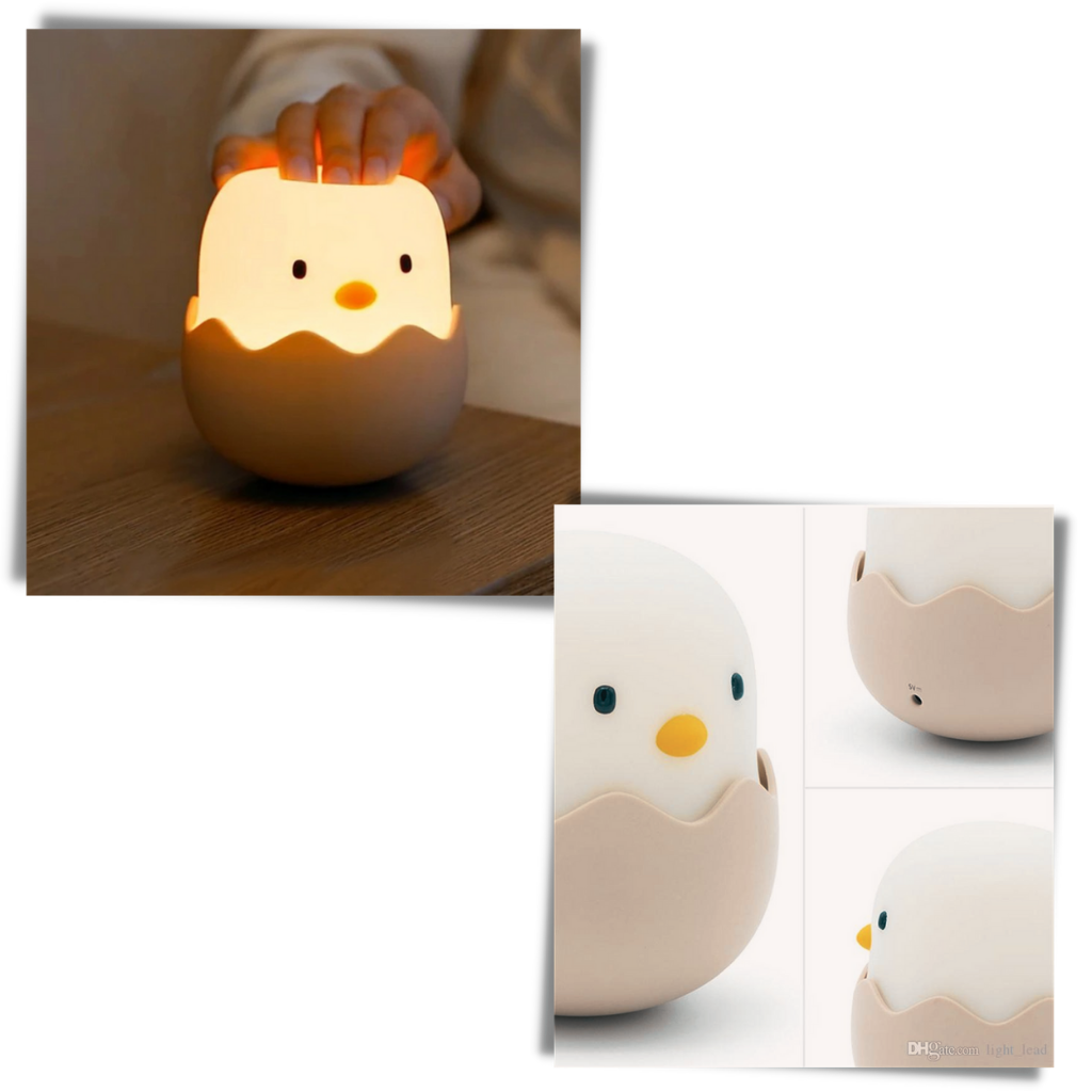 Lampe de nuit en forme de poussin  - Matériaux sûrs - Ozerty