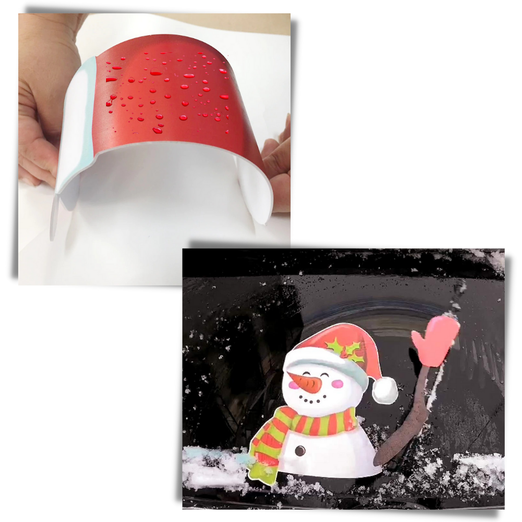 Autocollant de Noël pour essuie glace - Imperméable - Ozerty