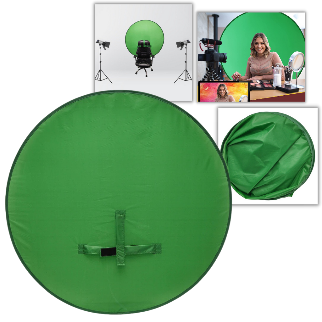 Collapsible Green Screen Background Backdrop For Chair 56