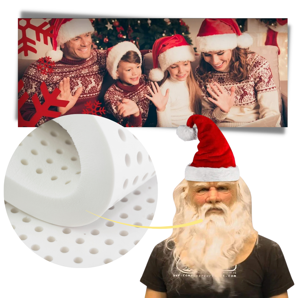 Maschera di babbo natale cosplay - Materiali di alta qualità - Ozerty