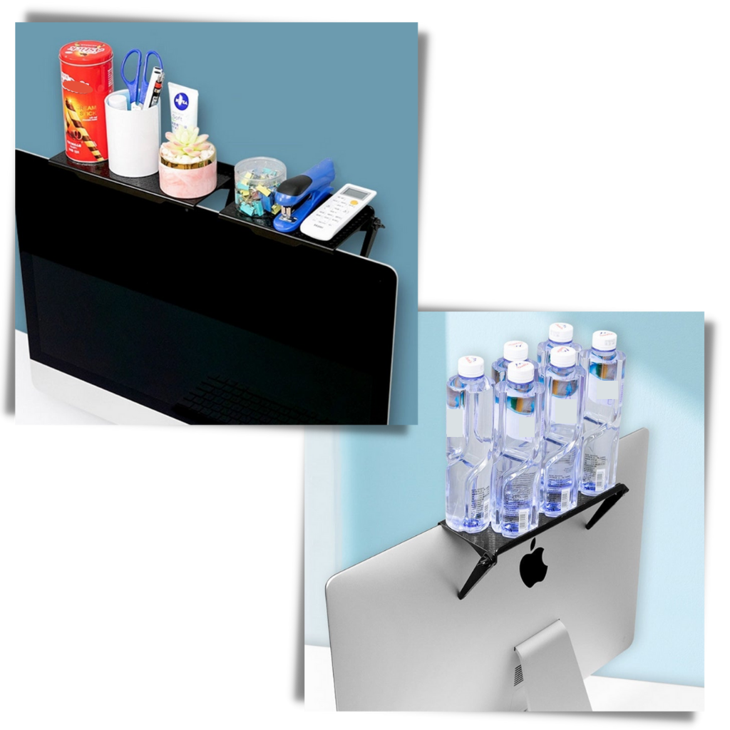 Bureau multifonctionnel avec étagère pour écran - Fabrication de haute qualité - Ozerty