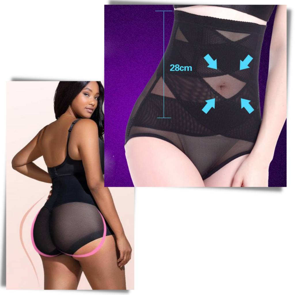 Shapewear a compressione incrociata che dimagrisce gli addominali  - Shapewear a compressione - Ozerty