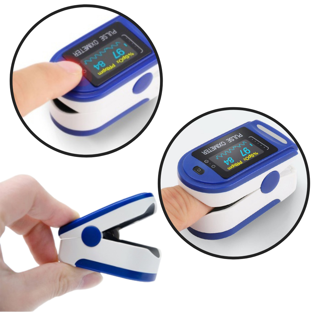 Digital fingertopp pulsoximeter - Lätt att använda - Ozayti