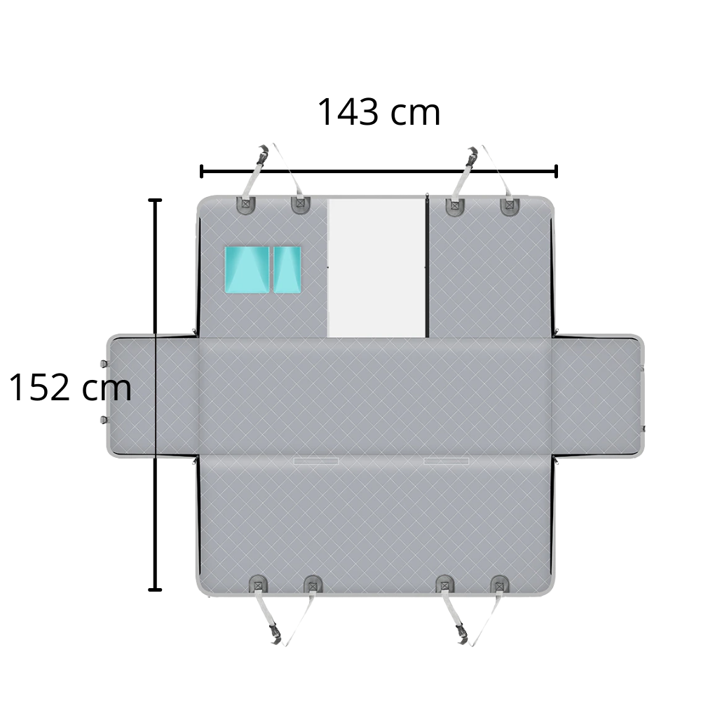 Housse pour siège de voiture pour chien - Dimensions - Ozerty