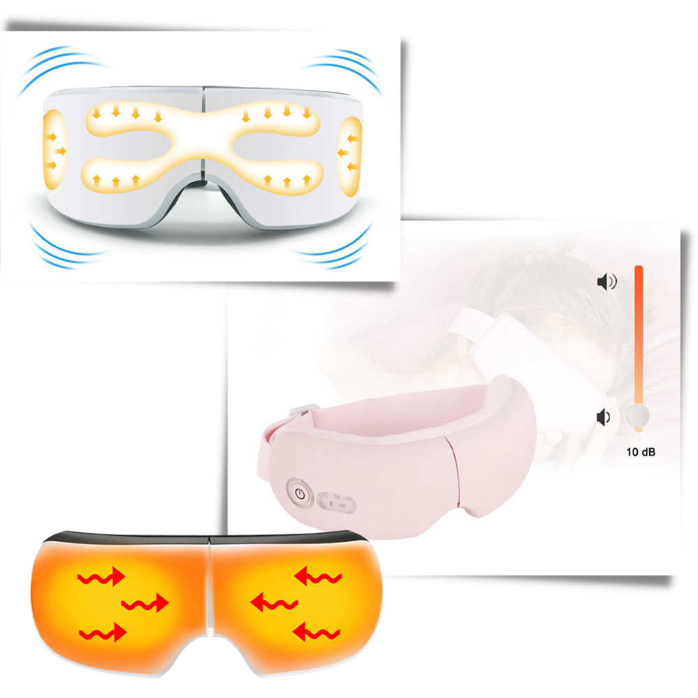 Smart Eye Massager - Compress, Massage & Music -