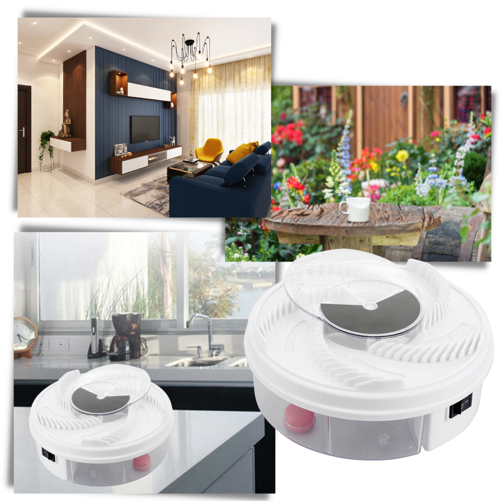 Electric fruit fly and house fly trap - Indoor and outdoor use - 