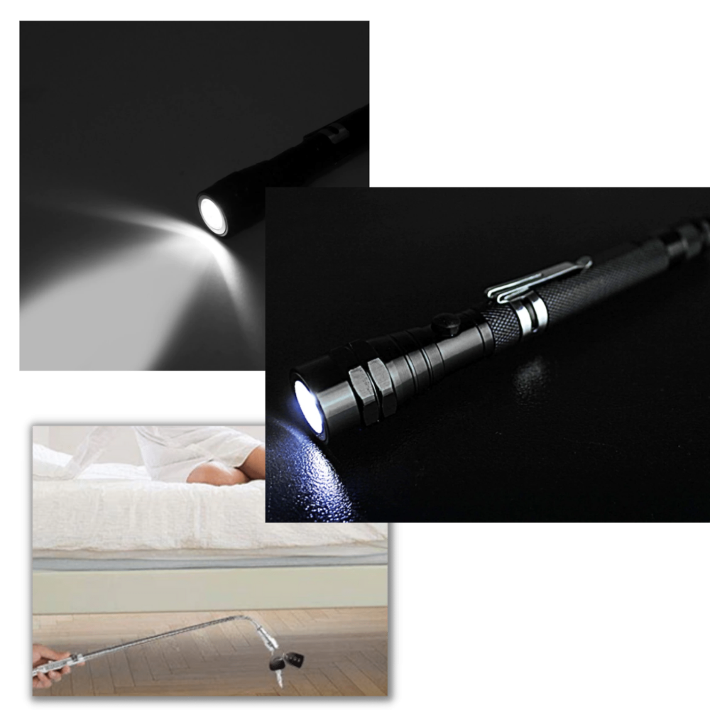 Telescopic Magnetic LED Torch - Easy and Convenient to Use - 