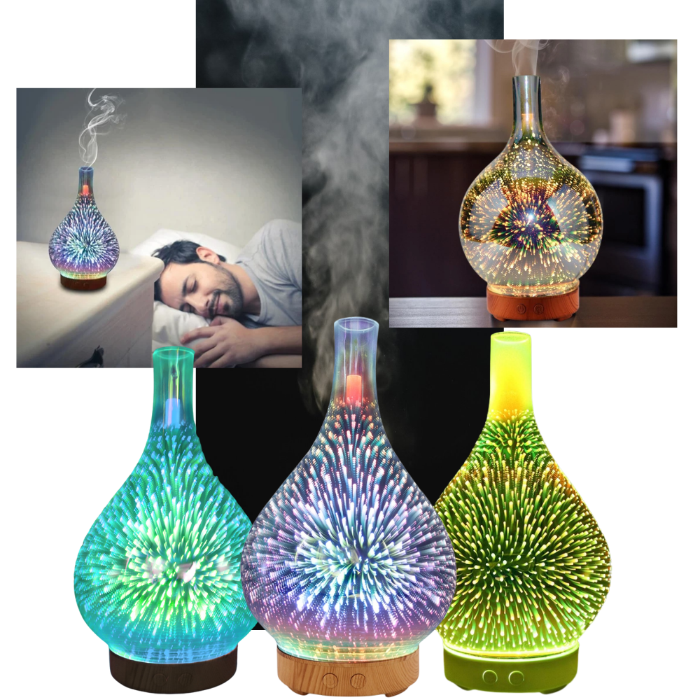 Fireworks oil diffuser │ Essential Oil Diffuser Ultrasonic Mist Maker - 