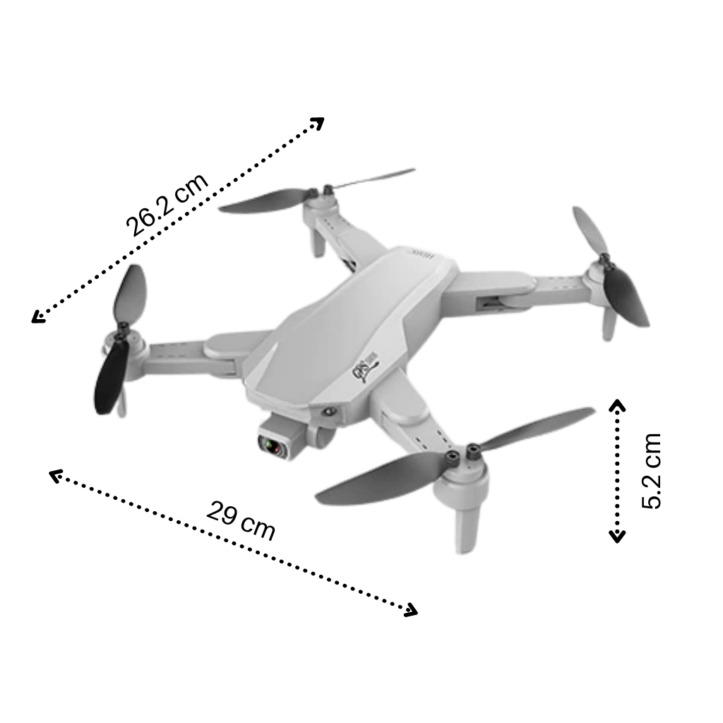 Drone Pro GPS 6K - Dimensiones - Ozayti