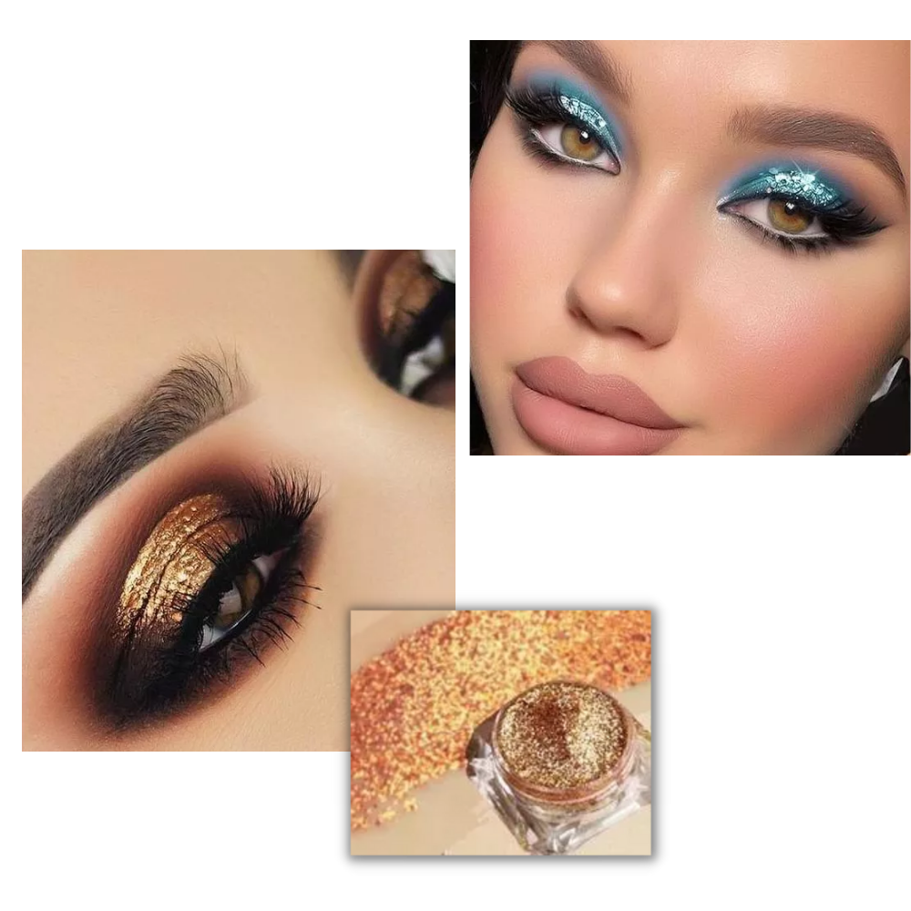 Eyeshadow with galactic reflections - Unique shimmering effect - Ozerty