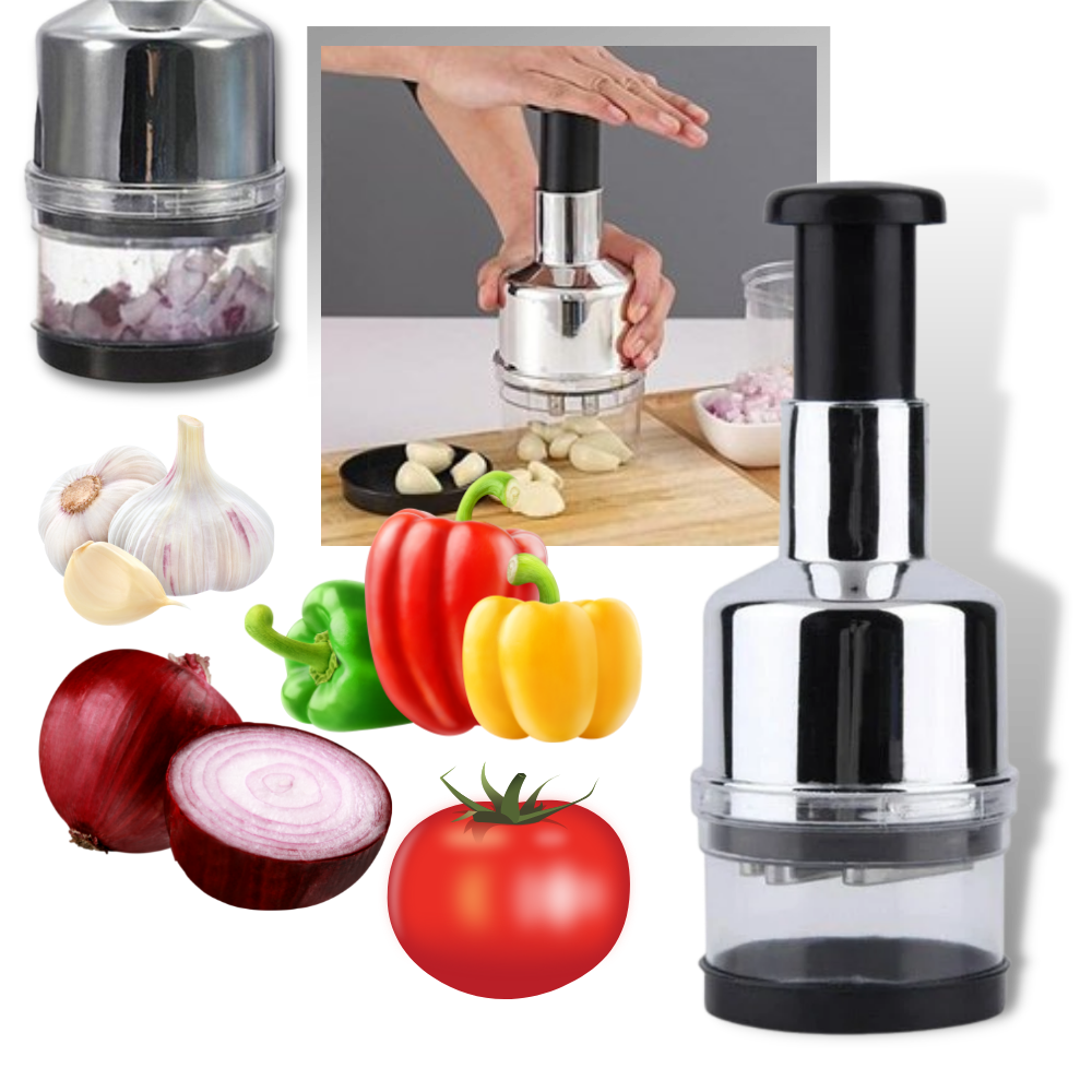 Stainless Steel Garlic Chopper │ Vegetables Cutter │ Kitchen Accessory - 