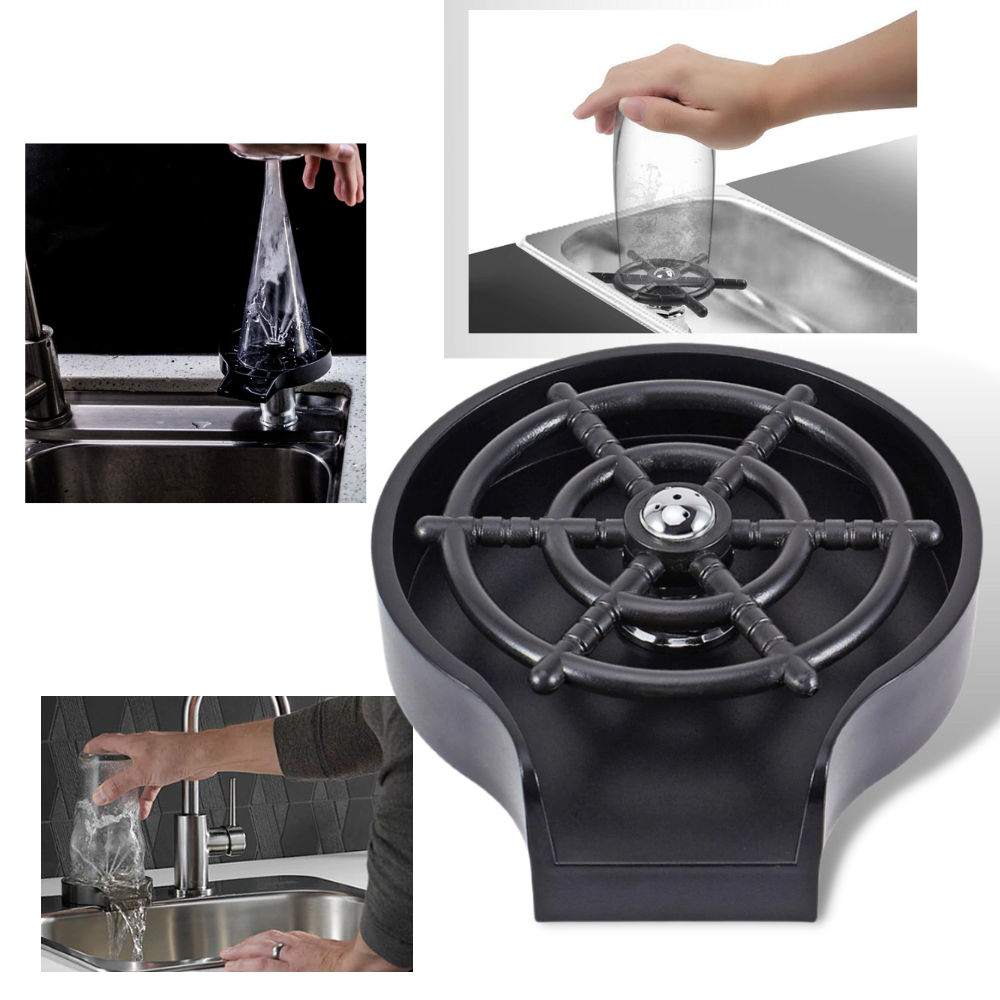 Metal Glass Rinser for Kitchen Sinks | Kitchen Sink Accessories Rinser | automatic glass washer -