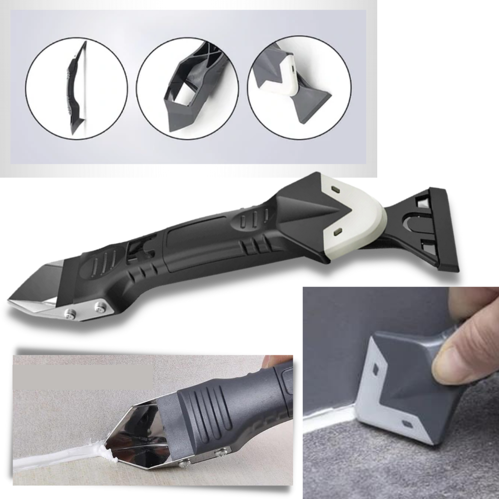 Multi-material scraping Tool | silicone finisher | Surface adhesive stripping tool | caulking angle scraper -
