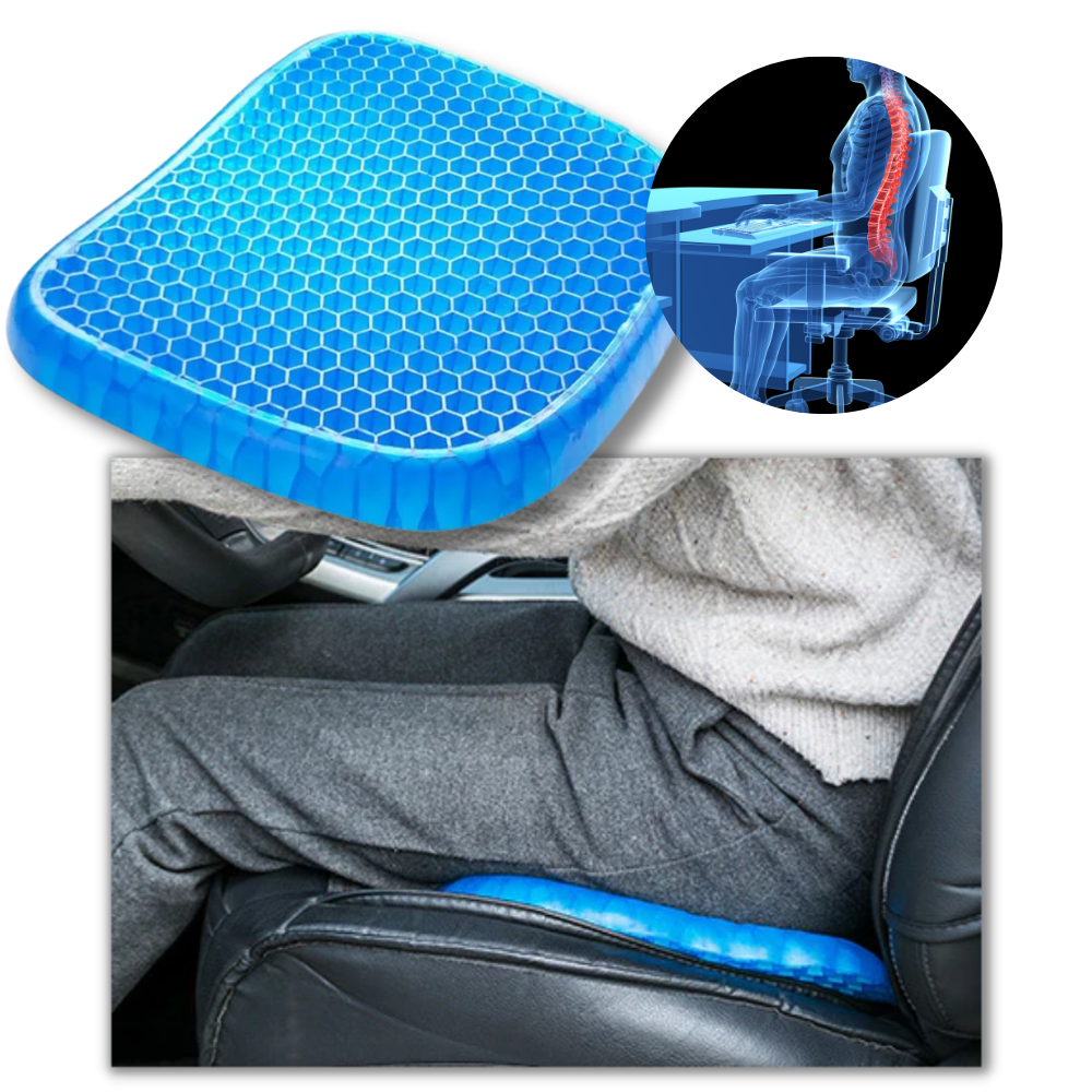 Almohadilla de gel soporte de asiento de gel │ Cojín de gel para aliviar la presión - Ozayti