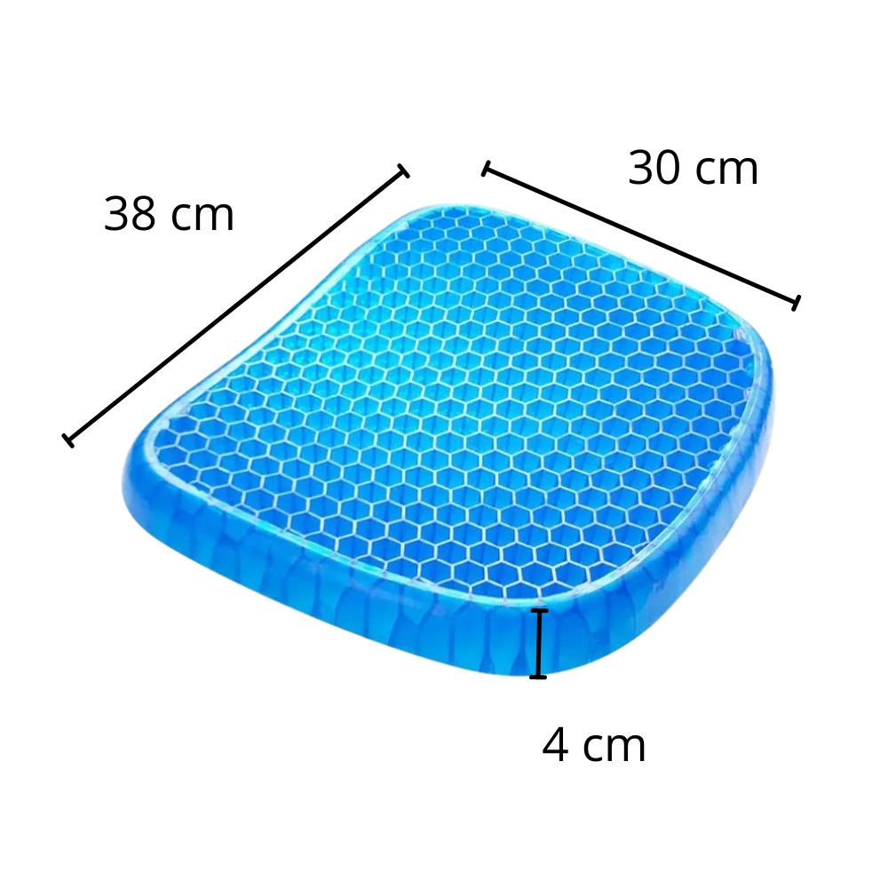 Gel seat cushion for pressure relief - Dimensions -