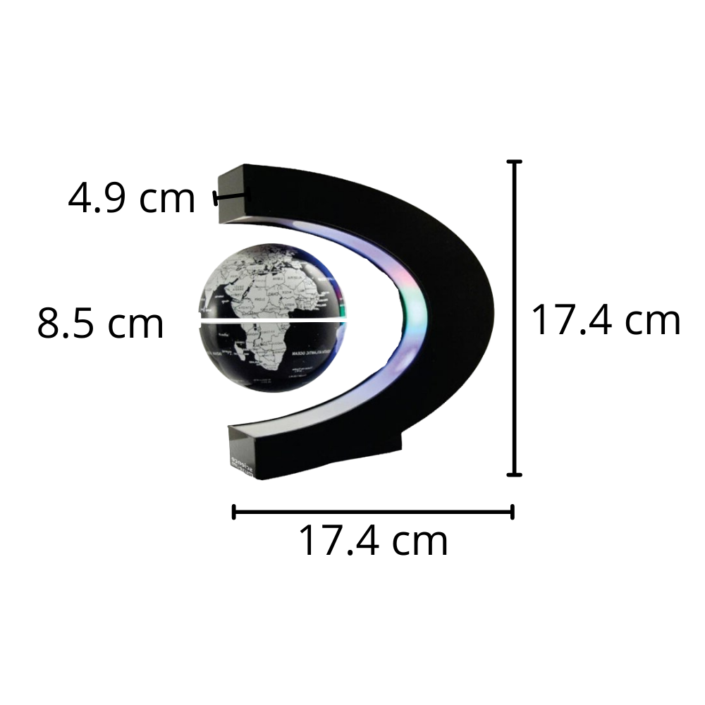 Globe magnétique à LED en lévitation - Caractéristiques techniques - Ozerty