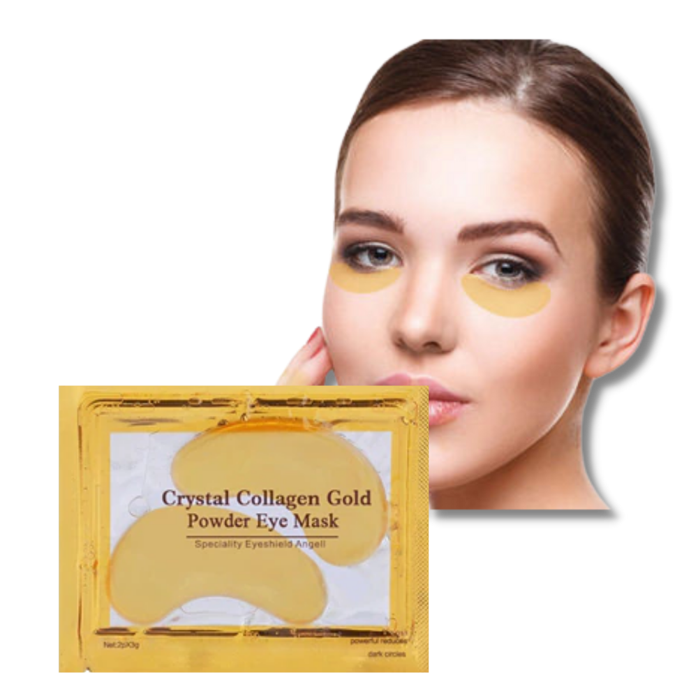Eye care mask. 24K Gold Collagen Solution (20 Pairs of Patches) - 24K Gold Eye Mask - Ozerty