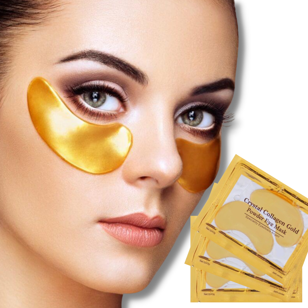 20 paires Masque patch pour les yeux au collagène en or 24 carats Anti-âge et réduction des poches des yeux - Ozerty