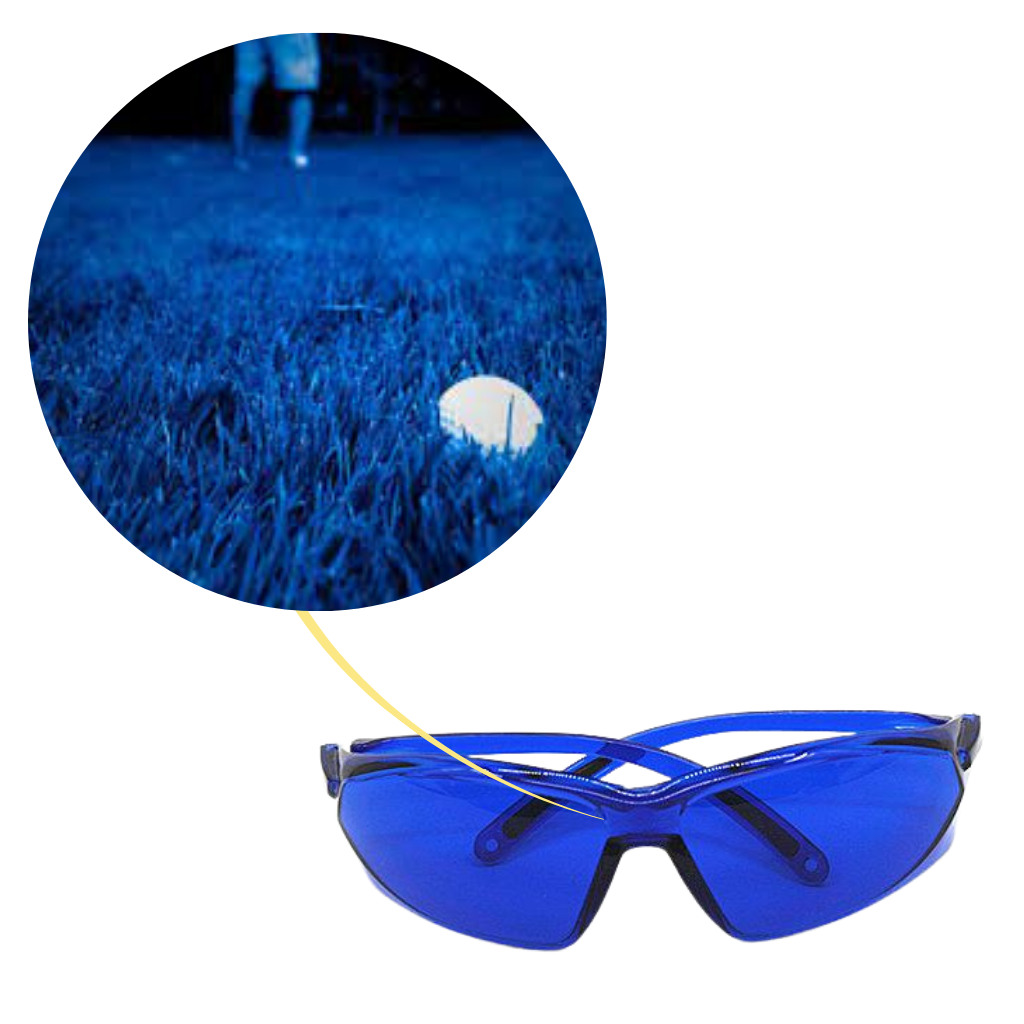 Lunettes de recherche de balles de golf - Verres bleus - Ozerty