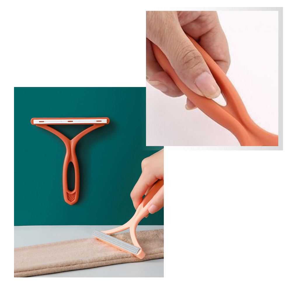 2 Pieces of Double-Sided Manual Hair Remover for Clothes - Ergonomic Design - 