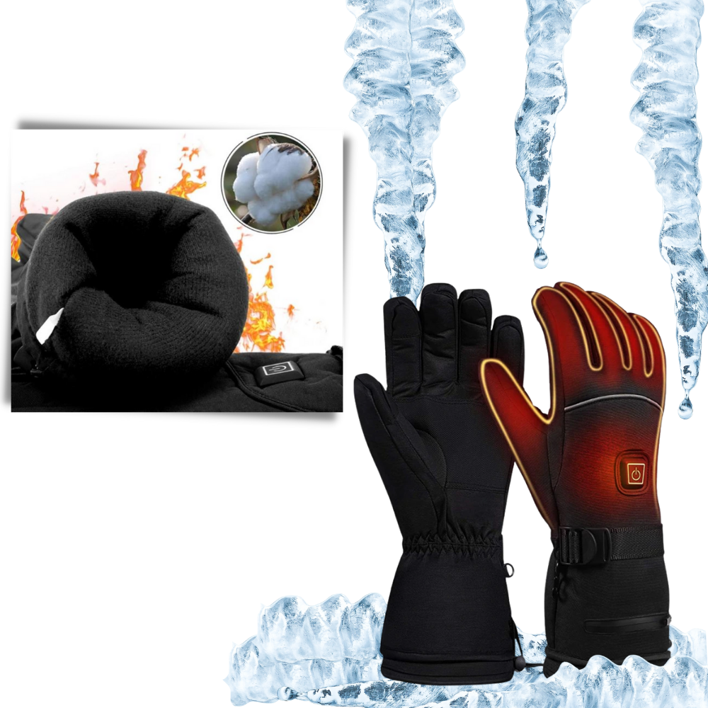 Elektriska handskar med uppvärmning - Vattentät och väderbeständig - Ozerty