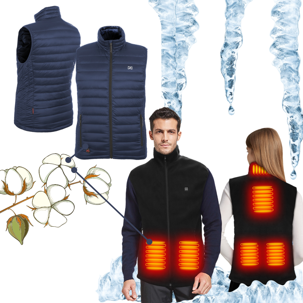 Unisex heated vest - Heating vest - Ozerty