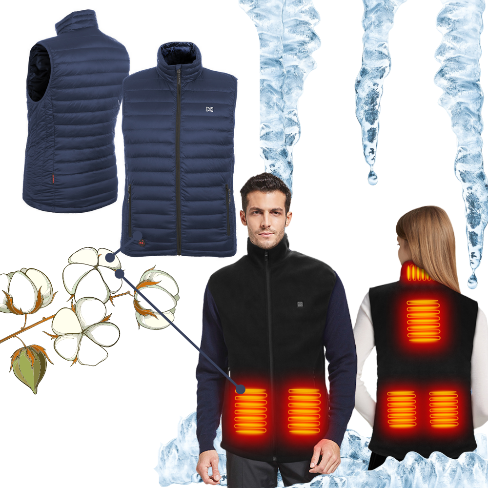 Gilet chauffant unisexe - Gilet de chauffage - Ozerty