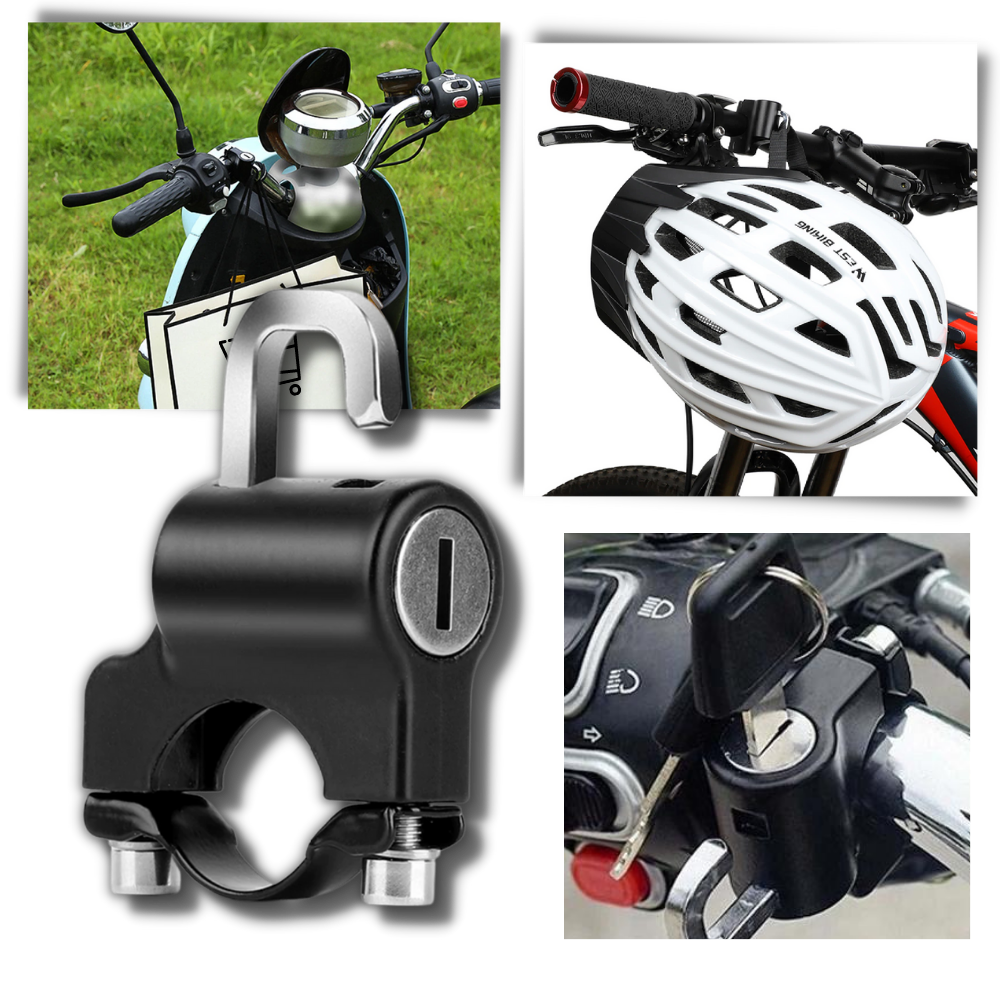 Universal Motorcycle helmet lock | Bicycle Helmet Lock │ motorbike helmet lock | Anti-Theft helmet lock - 