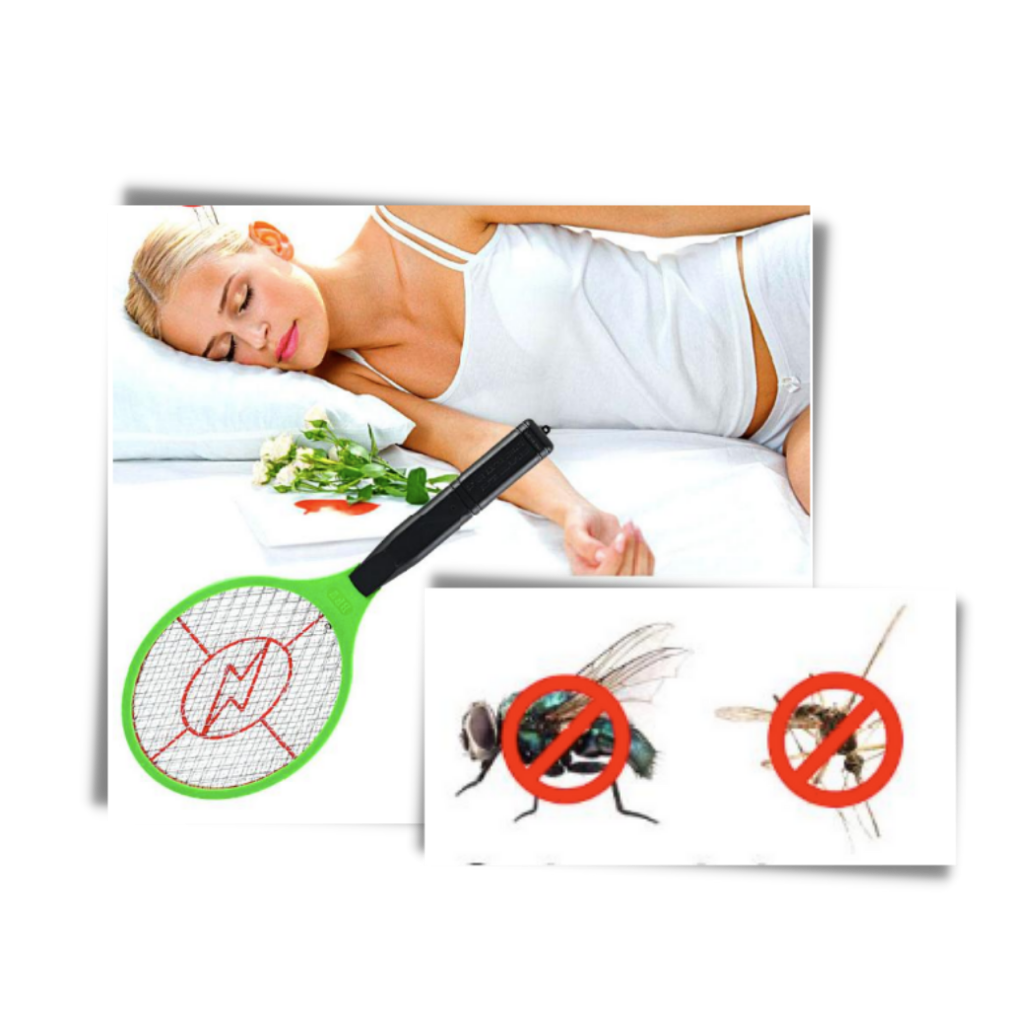 Elektrisk mygg- och flugsmälla - Effektiv insektsbekämpare - Ozerty