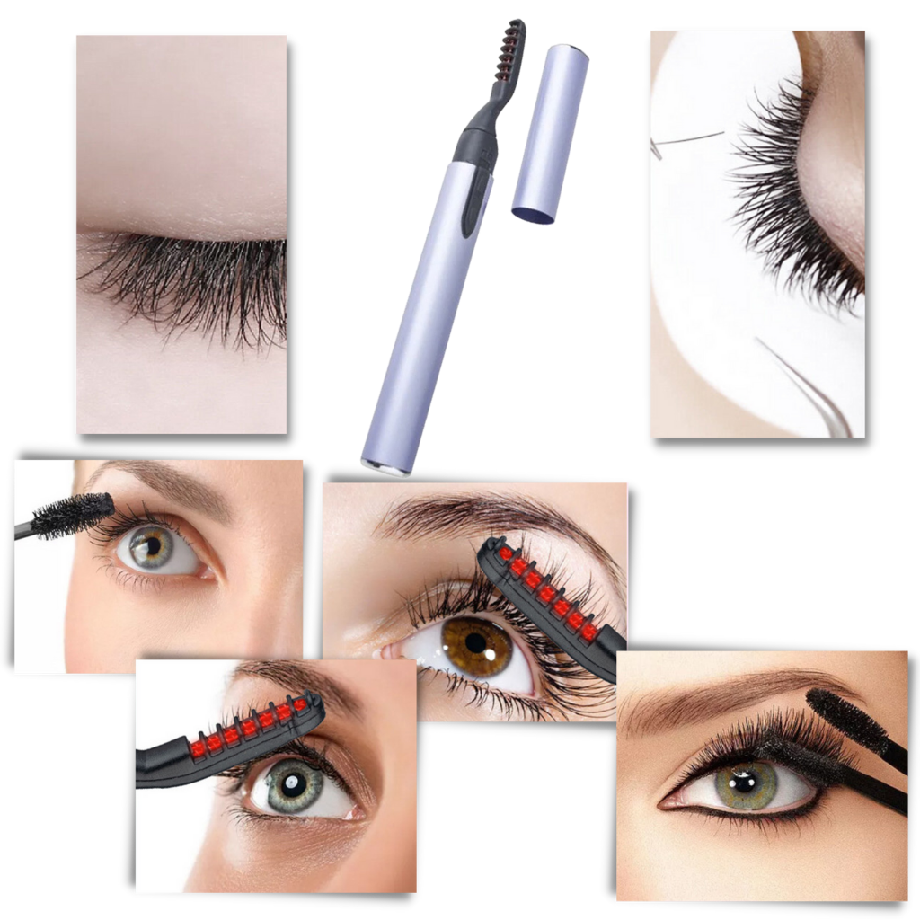 Heated Eyelash Curling Brush - Safe and Painless - 