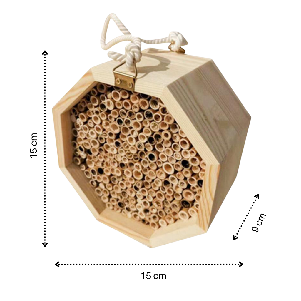 Maison en bois hexagonale pour abeilles - Caractéristiques techniques - Ozerty