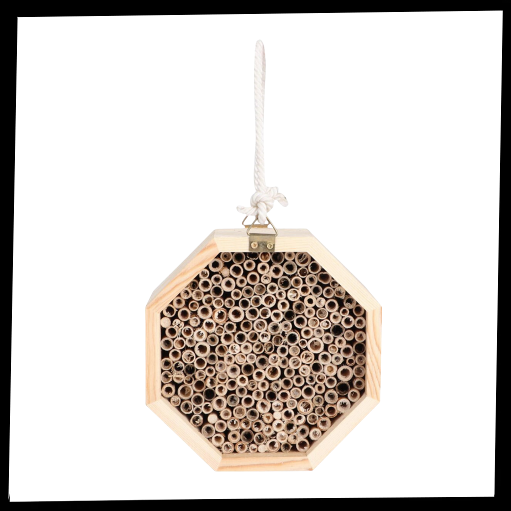 Maison en bois hexagonale pour abeilles - Contenu du produit - Ozerty