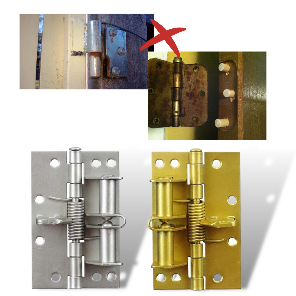 Charnière de porte polyvalente à fermeture douce - Conception solide et durable - Ozerty