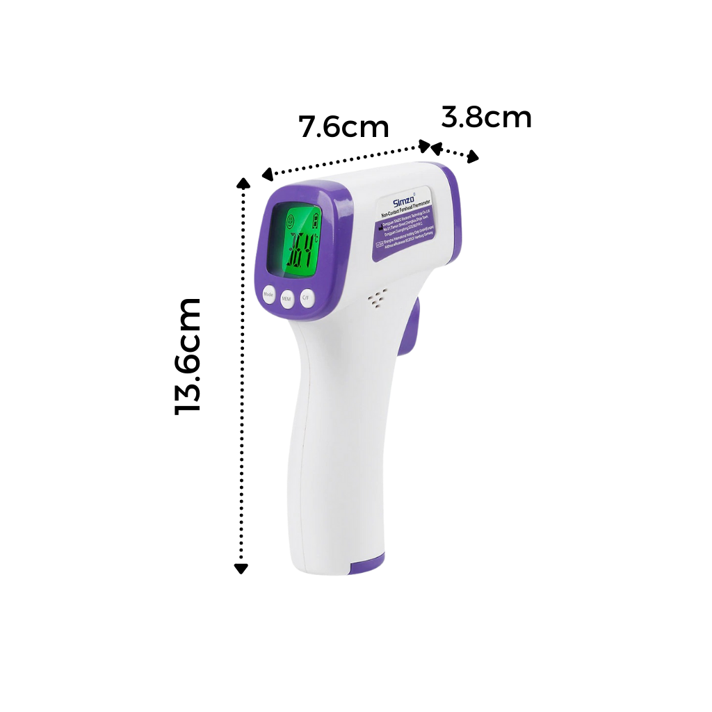 Infrared Digital Thermometer - Dimensions - 