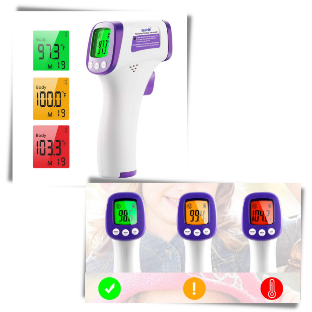 Digitales Infrarot-Thermometer - Einfach zu bedienen - Ozerty