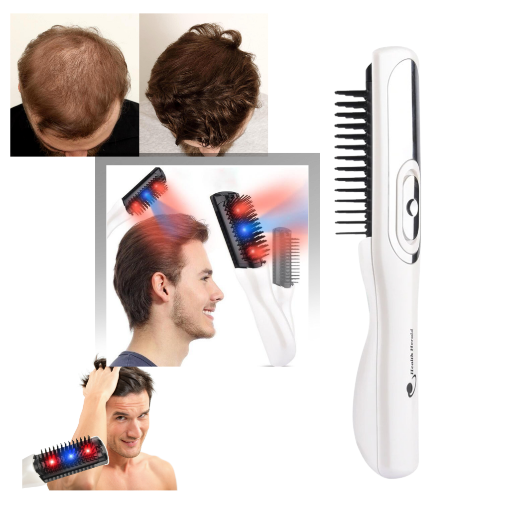 The Infrared Laser Comb - Blue & Red Light - Scalp Massage - Thicker Hair - 