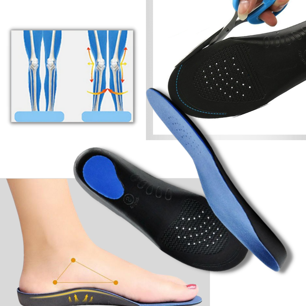 Semelle orthopédique correctrice de posture - Semelles orthopédiques de qualité pour pieds plats - Correcteur de la voûte plantaire - Ozerty