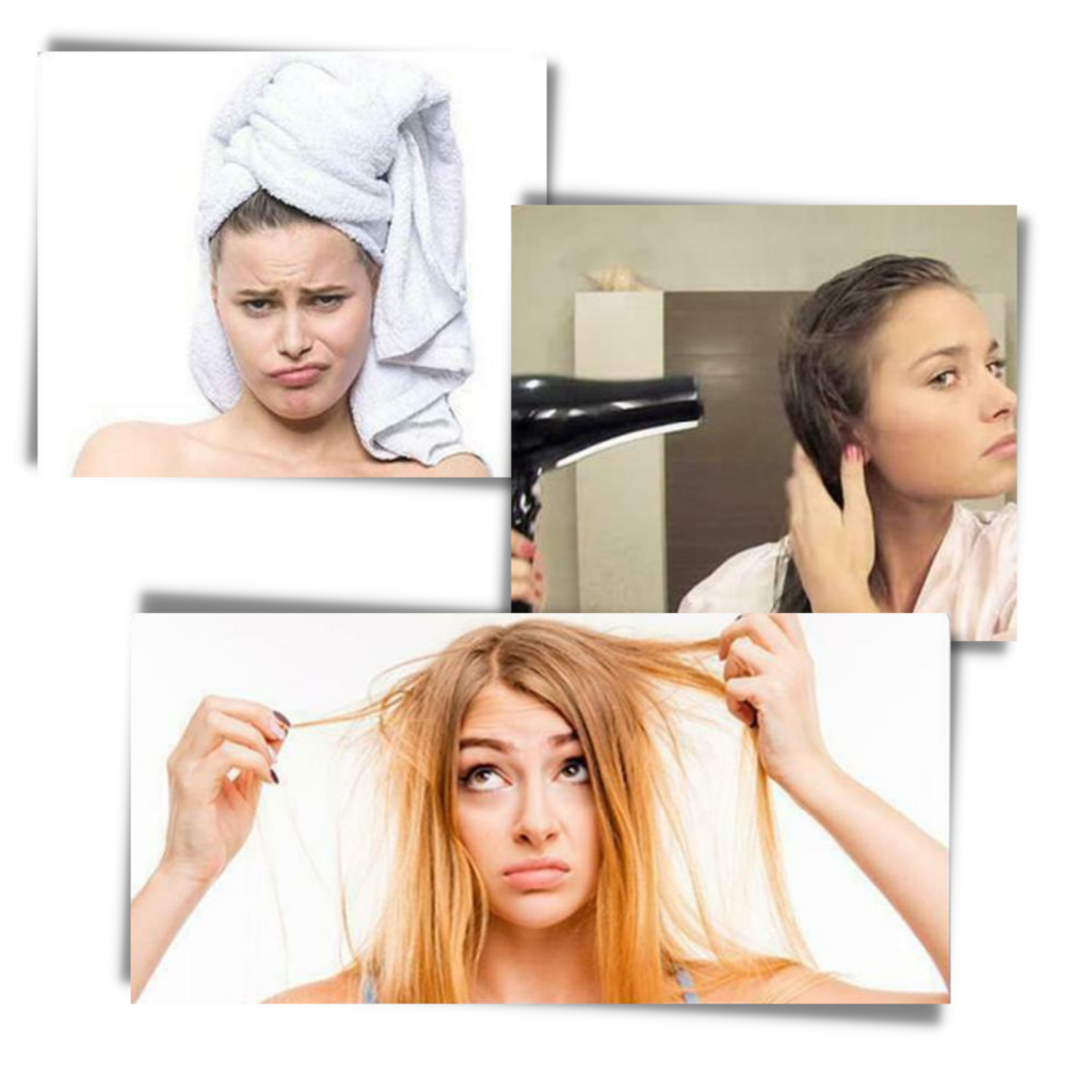 Serviette pour cheveux à séchage instantané - Réduit les dommages causés aux cheveux - Ozerty