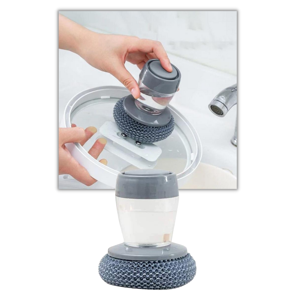 Soap dispensing hand brush for the kitchen - Kitchen hand brush - Ozerty
