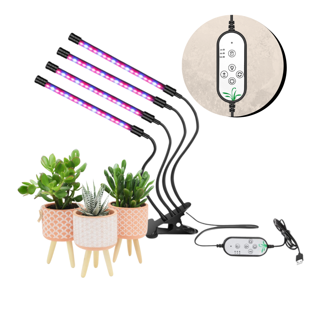 4 LED lampor fullt spektrum inomhusbelysning för växter | Fytolampa | Växtlampa - Ozerty