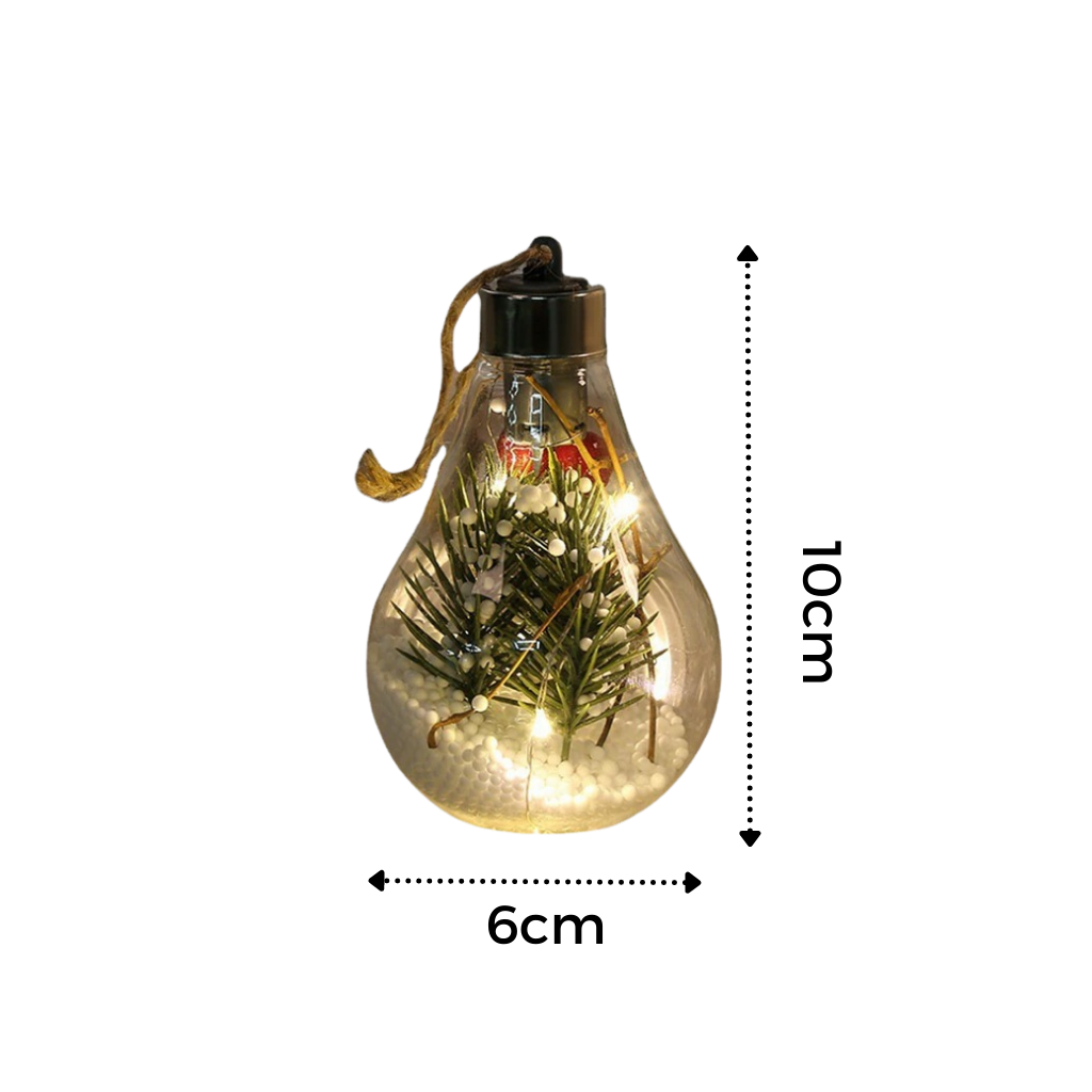 Ampoule Boule de Noël Transparente à LED - Caractéristiques techniques - Ozerty